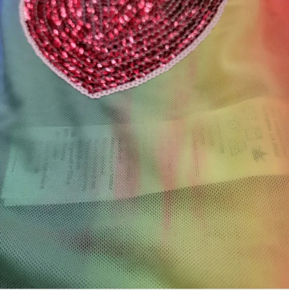 Iron Fist Rainbow Heart Sequin Top - Picture 5 of 8